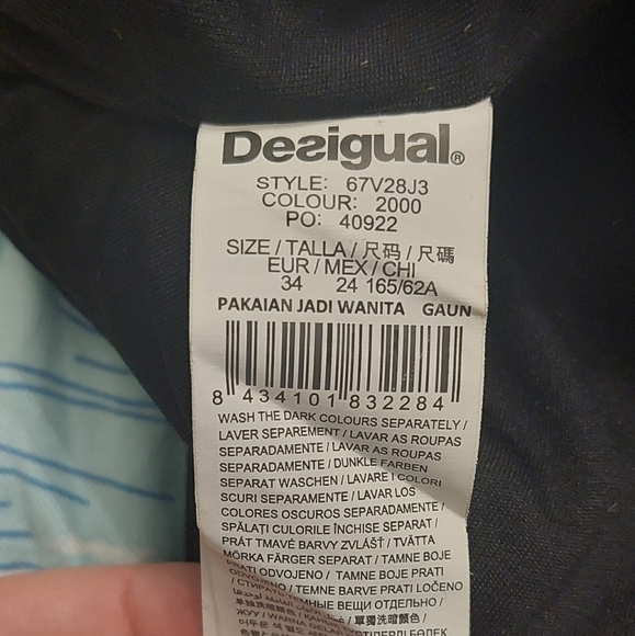 Desigual Sparkling Heart Accents Scarlett Dress EUR 24 - Picture 11 of 11